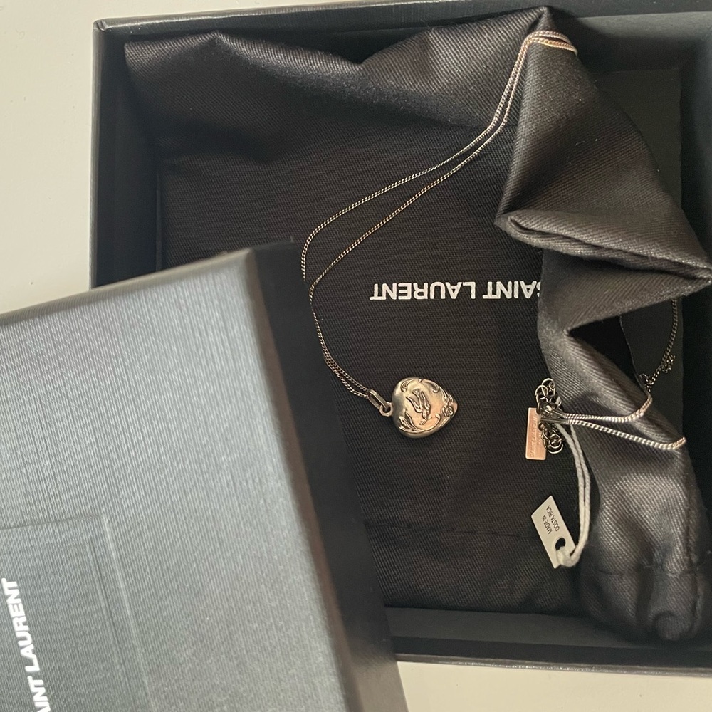 Saint Laurent Heart Necklace